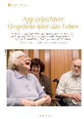 Vorschauseite 1: App erleichtert Gespräche über das Leben