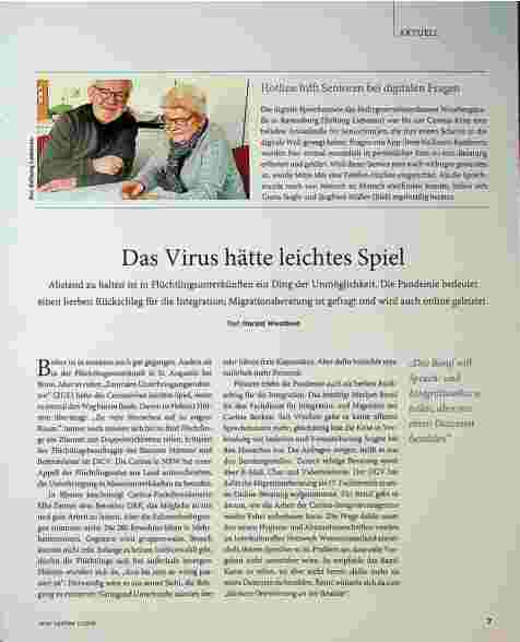 Vorschauseite 1: Das Virus hätte leichtes Spiel.