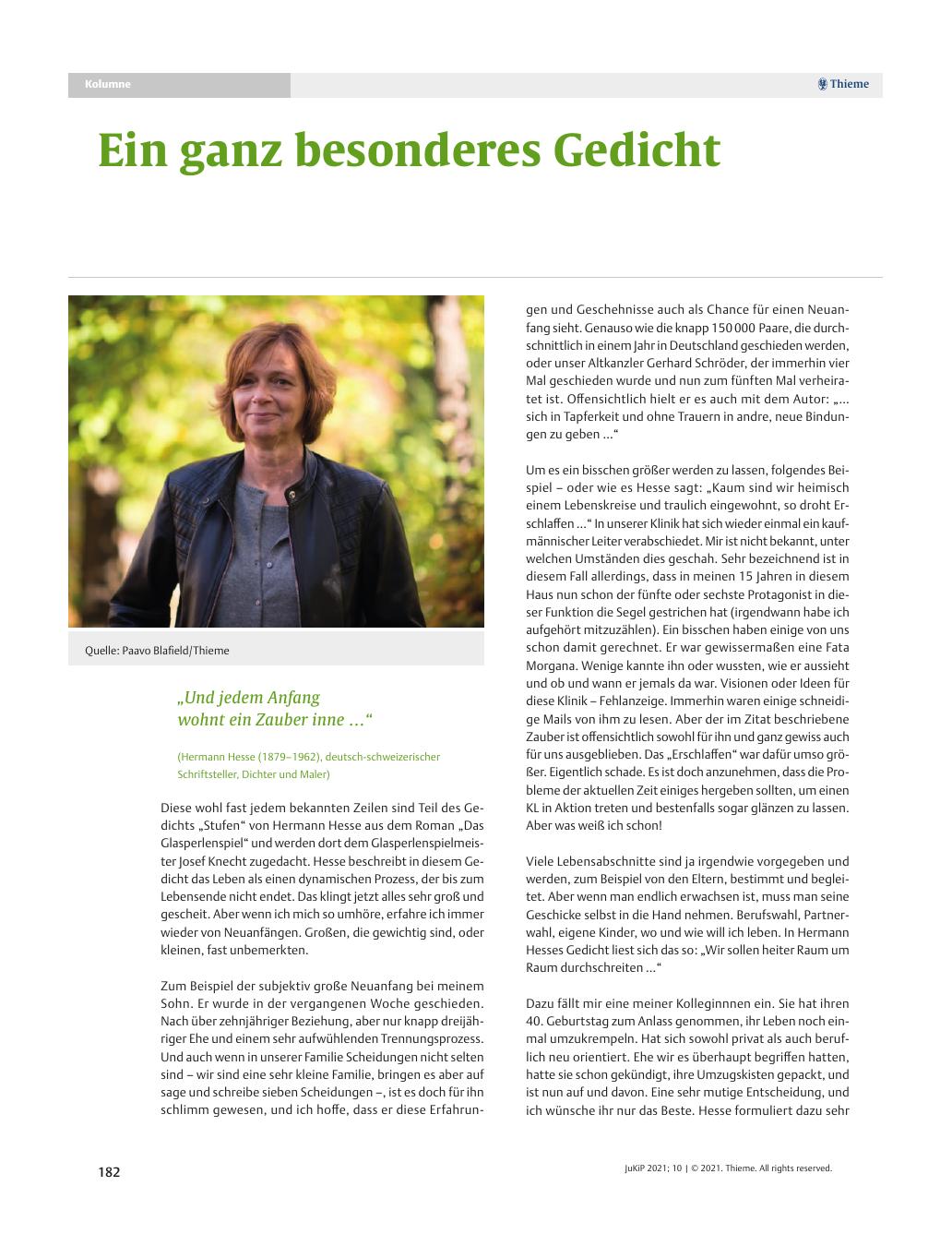 Vorschauseite 1: Ein ganz besonderes Gedicht
