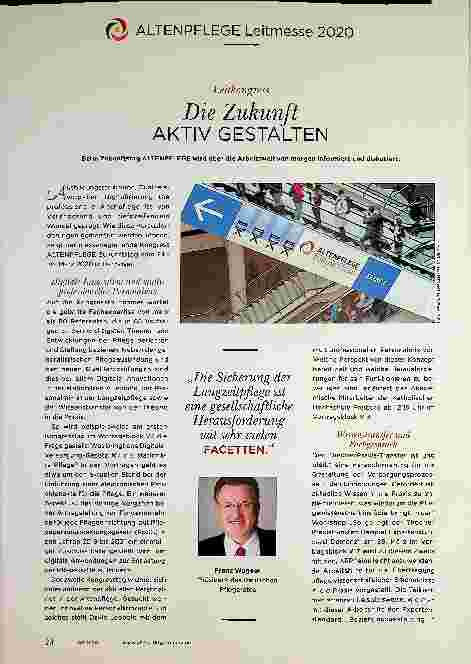Vorschauseite 1: Die Zukunft AKTIV GESTALTEN Beim