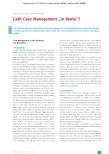 Vorschauseite 1: Geht Case Management „in Rente“?