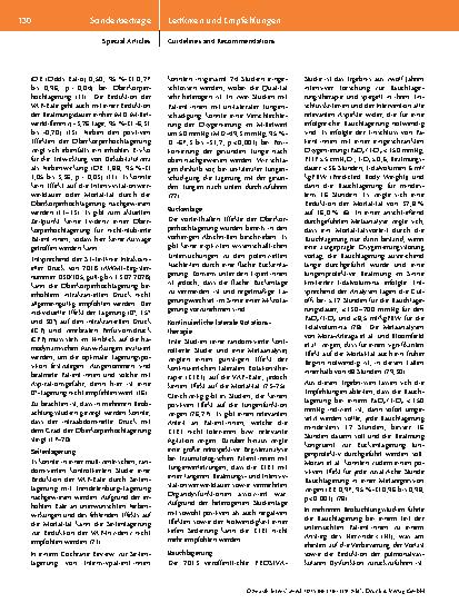 Vorschauseite 5: Übersicht S3-Leitlinie Lagerungstherapie und Mobilisation von kritisch Erkrankten auf Intensivstationen