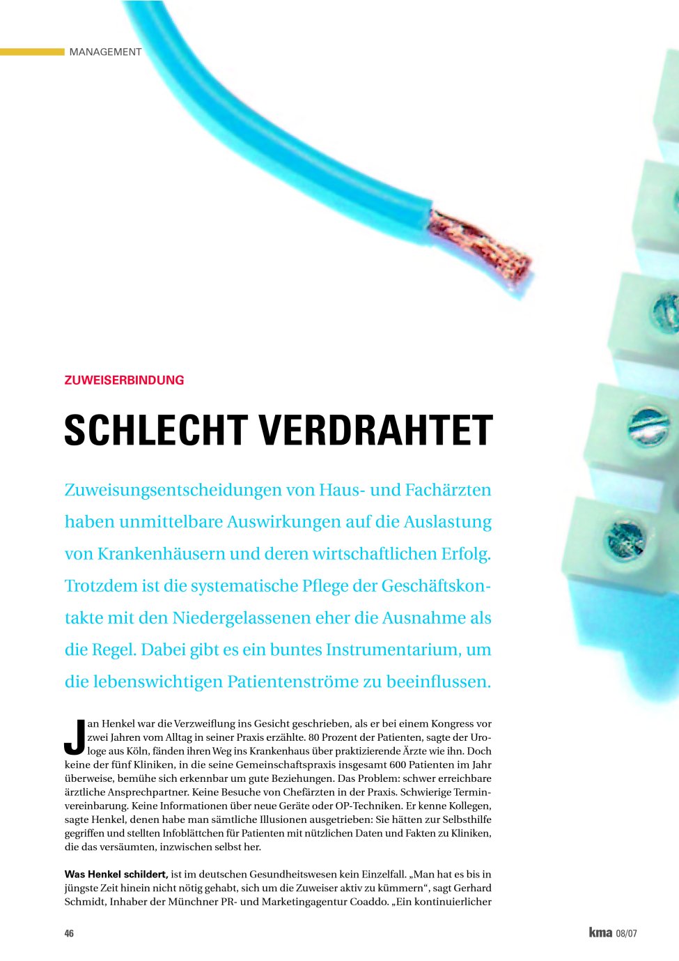 Vorschauseite 1: Schlecht verdrahtet