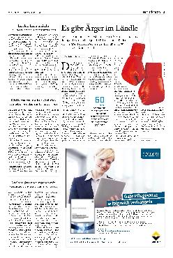 Vorschauseite 1: Es gibt Ärger im Ländle.