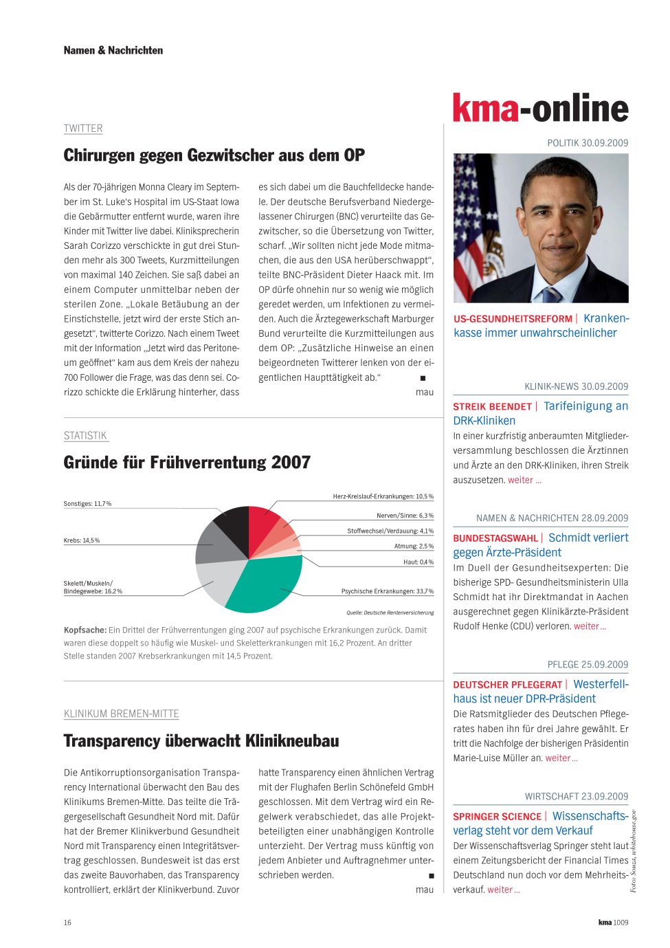 Vorschauseite 1: Transparency überwacht Klinikneubau
