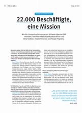 Vorschauseite 1: 22.000 Beschäftigte, eine Mission