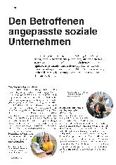 Vorschauseite 1: Den Betroffenen angepasste soziale Unternehmen