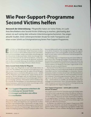 Vorschauseite 1: Wie Peer-Support-Programme Second Victims helfen