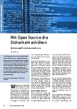 Vorschauseite 1: Mit Open Source die Sicherheit erhöhen: Hackerangriffe nehmen weiter zu