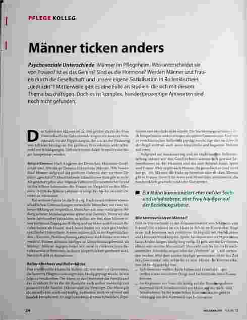Vorschauseite 1: Männer ticken anders