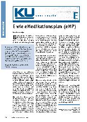 Vorschauseite 1: E wie eMedikationsplan (eMP)