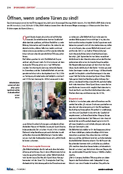 Vorschauseite 1: Öffnen, wenn andere Türen zu sind!