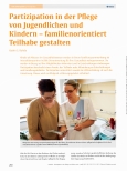 Vorschauseite 1: Partizipation in der Pflege von Jugendlichen und Kindern - familienorientiert Teilhabe gestalten