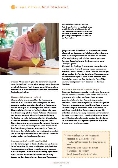 Vorschauseite 3: Hauszeitung leicht gemacht