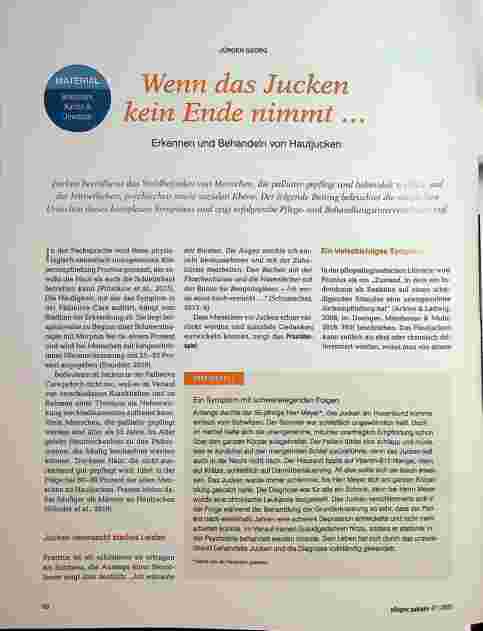 Vorschauseite 1: Wenn das Jucken kein Ende nimmt. .. Erkennen und Behandeln von Hautjucken