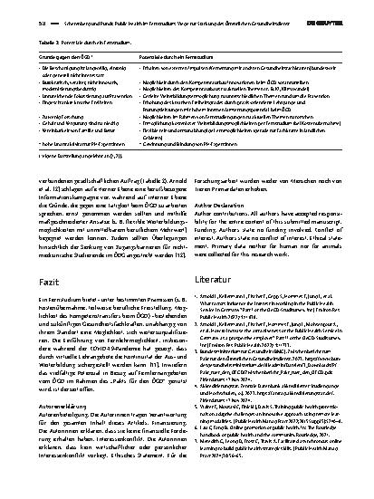 Vorschauseite 3: Public Health im Fernstudium: Wege zur Stärkung des Öffentlichen Gesundheitsdienstes