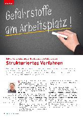 Vorschauseite 1: Schwerpunkt Gefahrstoffe: Beschaffung von Gefahrstoffen. Strukturiertes Verfahren.