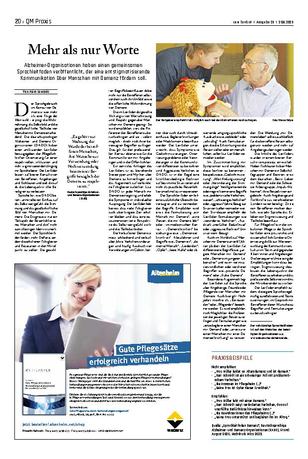 Vorschauseite 1: Mehr als nur Worte