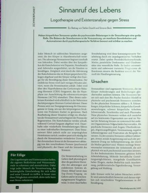 Vorschauseite 1: Sinnanruf des Lebens Logotherapie und Existenzanalyse gegen Stress