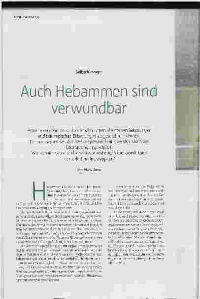 Vorschauseite 1: Auch Hebammen sind verwundbar.