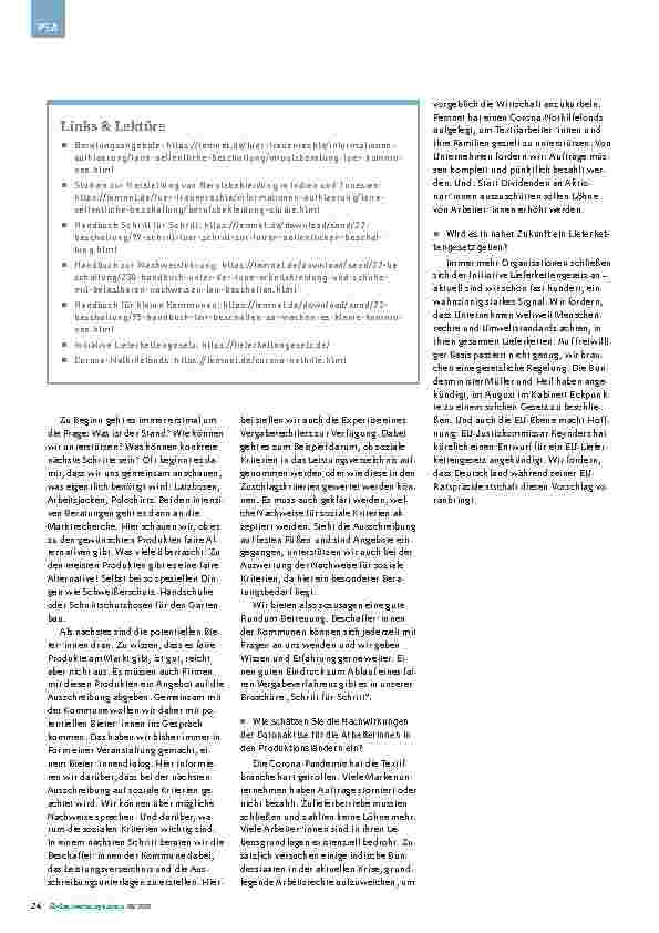 Vorschauseite 3: Wie geht "faire Beschaffung" von Arbeitskleidung und PSA?