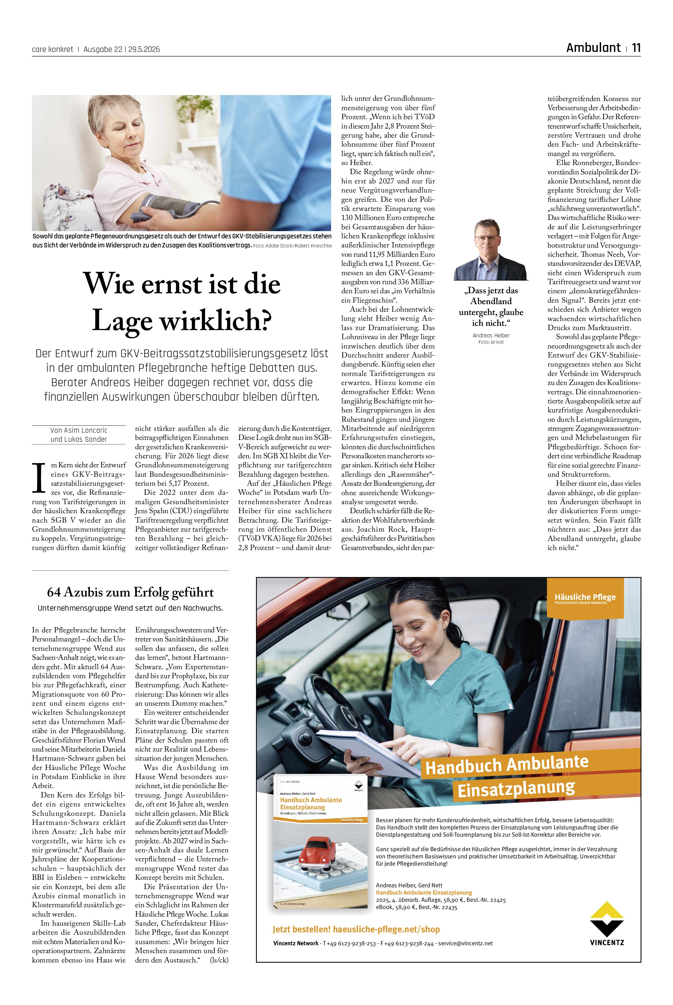 Vorschauseite 1: Wie ernst ist die Lage wirklich?