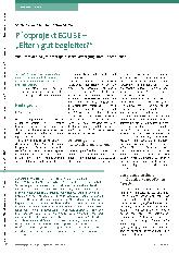 Vorschauseite 1: Pilotprojekt EGUBE - „Eltern gut begleitet?“ Wie Eltern den Weg zur therapeutischen Versorgung ihrer Kinder erleben