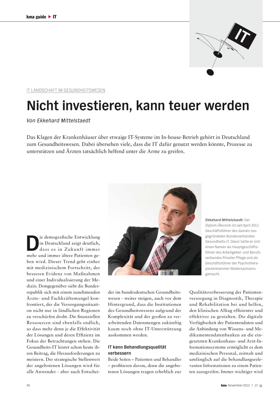 Vorschauseite 1: Nicht investieren, kann teuer werden
