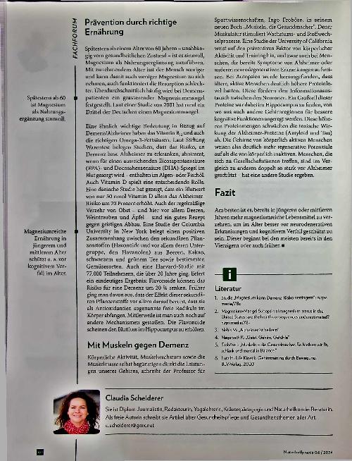 Vorschauseite 5: Gehirn-Booster Magnesium kann Demenz vorbeugen