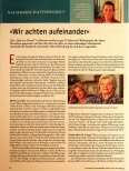 Vorschauseite 1: "Wir achten aufeinander"