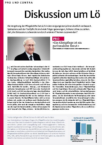 Vorschauseite 1: Diskussion um Löhne beendet