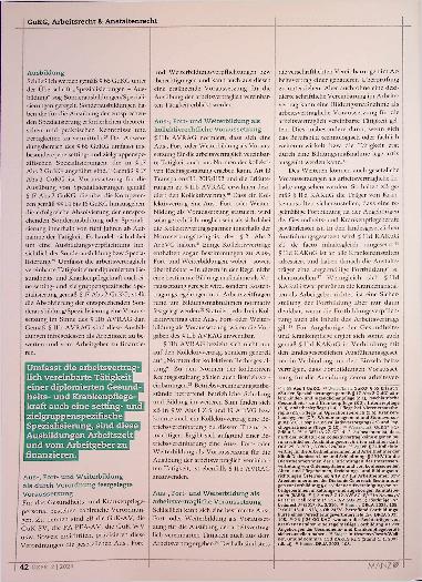 Vorschauseite 4: Erste Gedanken zur neuen Bestimmung betreffend Aus-, Fortund Weiterbildung