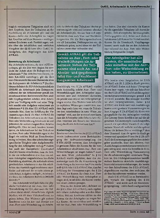 Vorschauseite 5: Erste Gedanken zur neuen Bestimmung betreffend Aus-, Fortund Weiterbildung