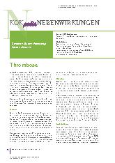 Vorschauseite 1: Thrombose