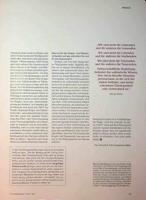 Vorschauseite 4: „Trauer ist die Lösung, nicht das Problem" Caring Communities als Hospizbewegung 2. 0