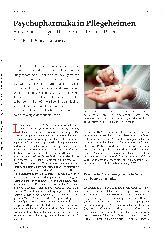 Vorschauseite 1: Psychopharmaka in Pflegeheimen: Ein vielschichtiges Thema mit Dilemma-Potenzial