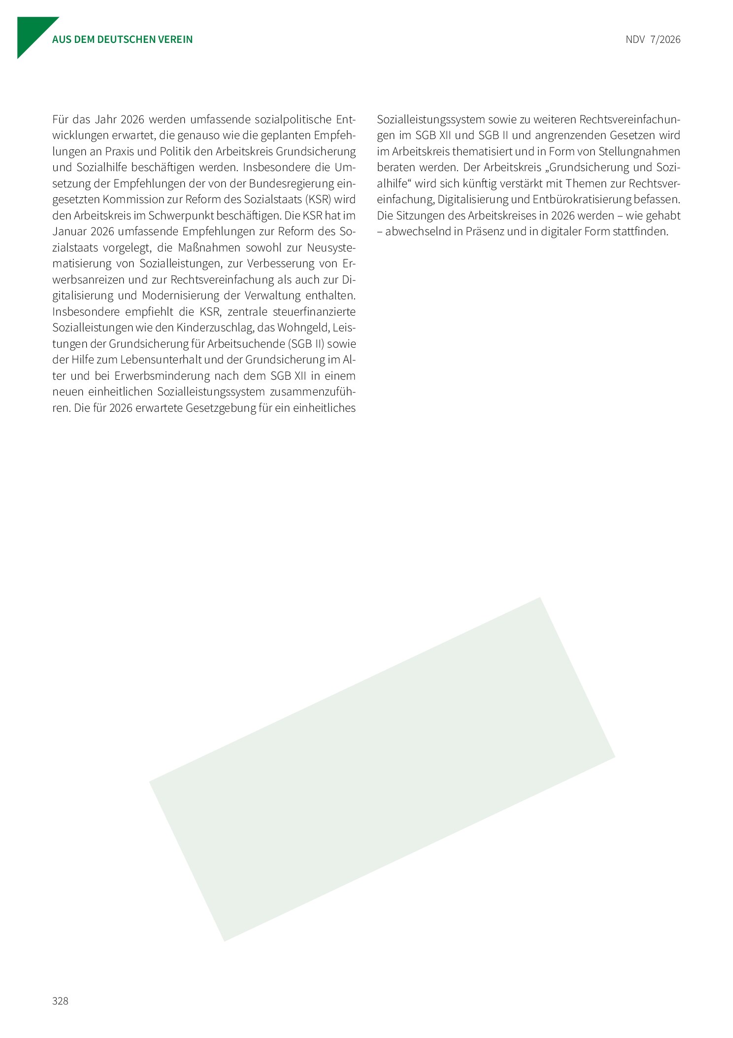 Vorschauseite 2: Arbeitskreis Grundsicherung und Sozialhilfe