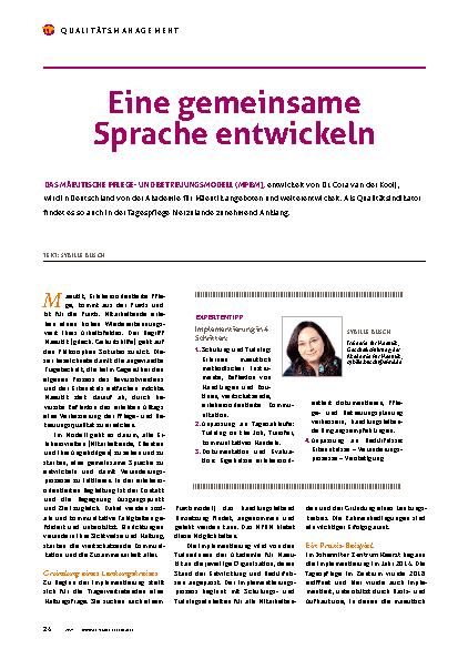 Vorschauseite 1: Eine gemeinsame Sprache entwickeln