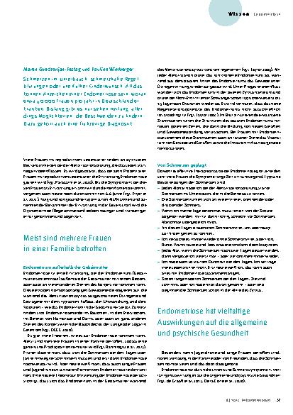 Vorschauseite 2: Nicht nur eine gynäkologische Erkrankung
