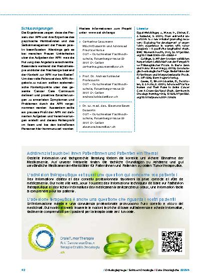 Vorschauseite 2: Rolle der Advanced Practice Nurse: "Sie ist Pflegefachperson, Psychologin und Mutter in einer Person"