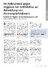 Vorschauseite 1: EU-Maßnahmen gegen Engpässe bei Antibiotika zur Behandlung von Atemwegsinfektionen