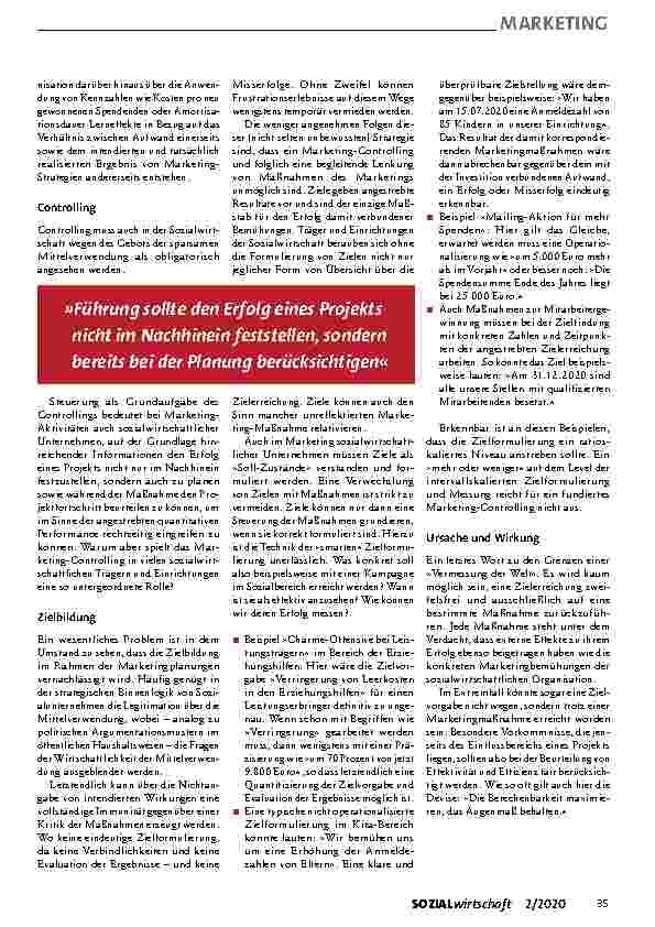 Vorschauseite 2: CONTROLLING Marketing mit Zielen