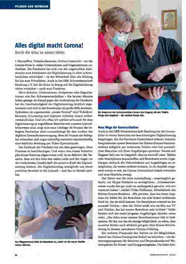 Vorschauseite 1: Alles digital macht Corona! Durch die Krise zu neuen Ideen.