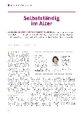 Vorschauseite 1: Selbstständig im Alter