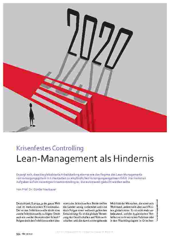 Vorschauseite 1: Krisenfestes Controlling: Lean-Management als Hindernis
