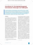 Vorschauseite 1: Innovationen im Versorgungsmanagement: Internationale Erfahrungen und Fallbeispiele