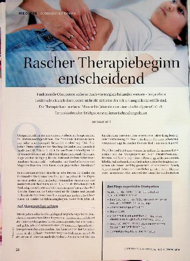 Vorschauseite 1: Rascher Therapiebeginn entscheidend