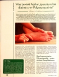 Vorschauseite 1: Was bewirkt Alpha-Liponsäure bei diabetischer Polyneuropathie?
