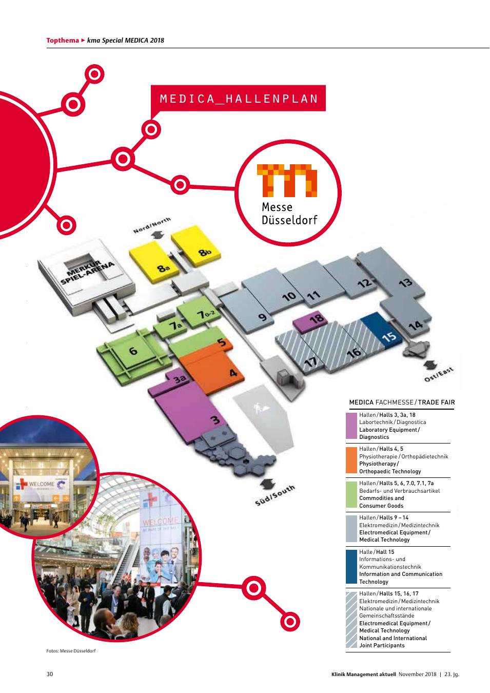 Vorschauseite 1: Medica Hallenplan