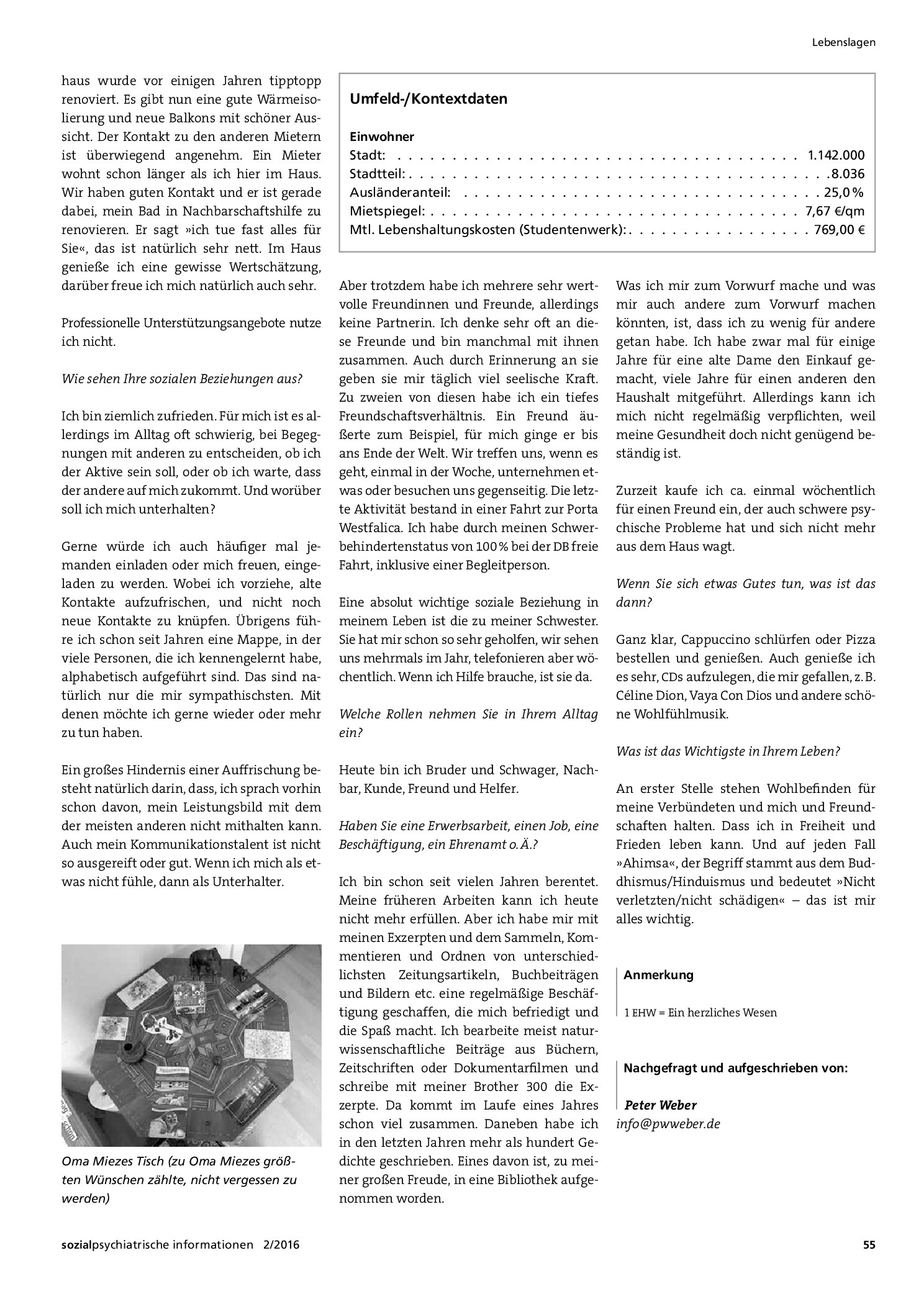 Vorschauseite 2: Lebenslagen – EHW1 schreibt Exzerpte und Gedichte...